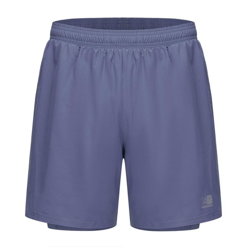 Karrimor Mens 2 in 1 Running Shorts / Baja Blue
